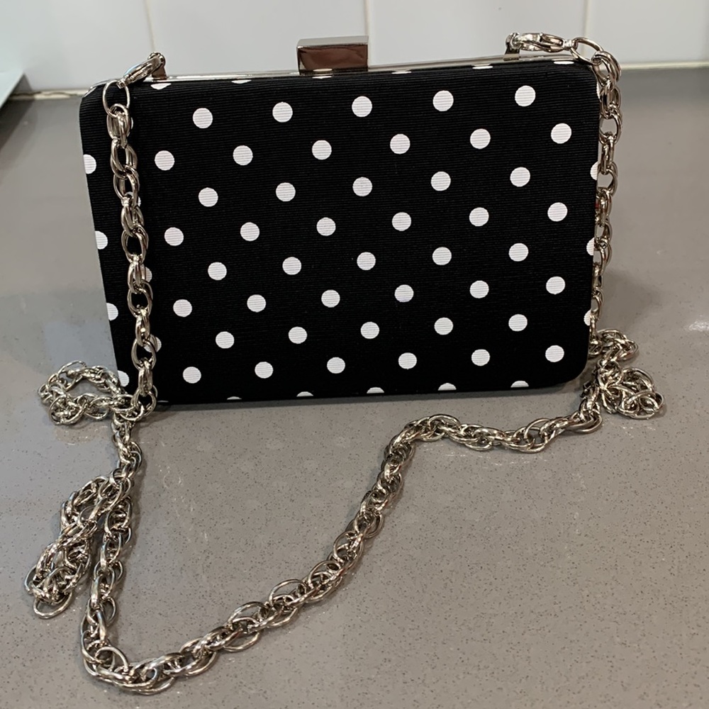 White House black-market clutch with chain strap